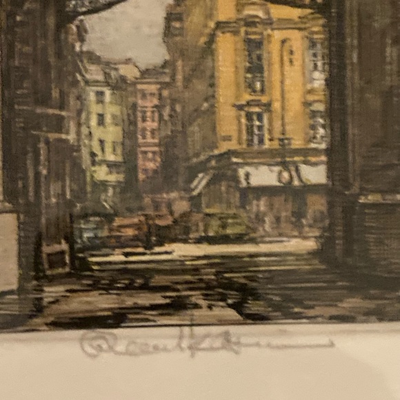 Robert Kasimir Etching Belvedere Gate❤️🌹 - Picture 3 of 7